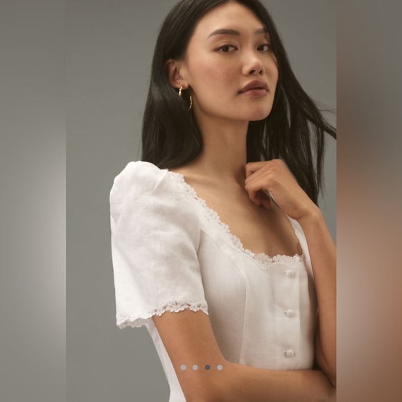 Reformation NWT Anabella Linen Top - Picture 3 of 7